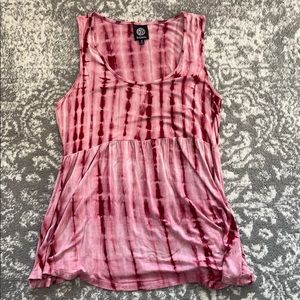 Bobeau Red Tie-dye Flowy Tank